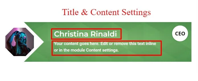 Divi List Grid Content & title