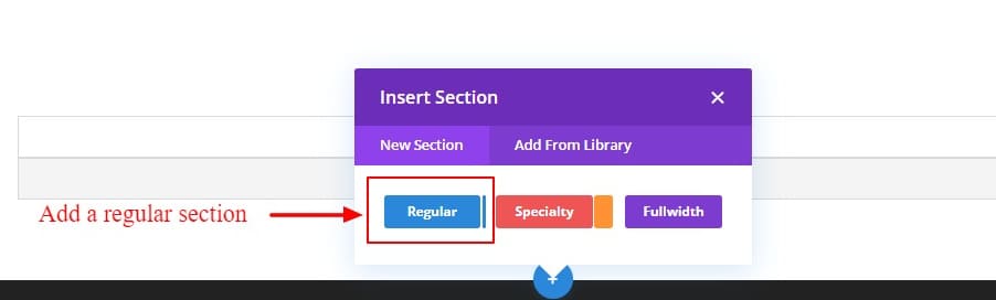Add regular section