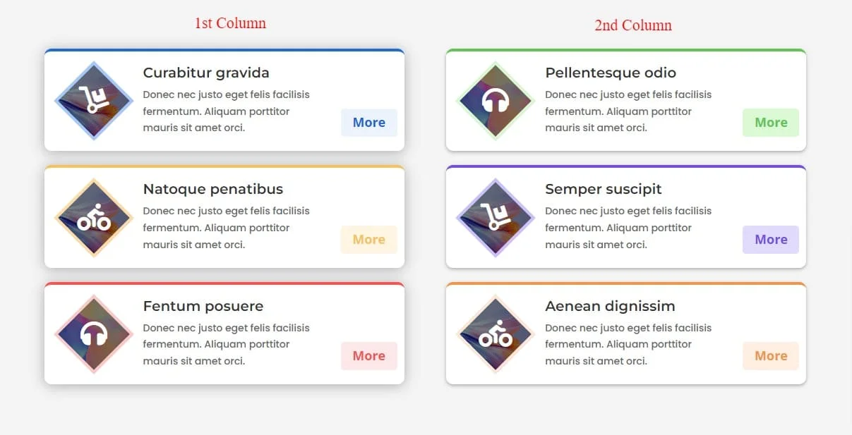 Divi Listgrid Design-2 columns