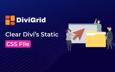 How to clear Static CSS File Generation in Divi?