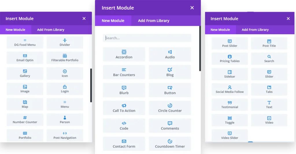 divigrid divi modules