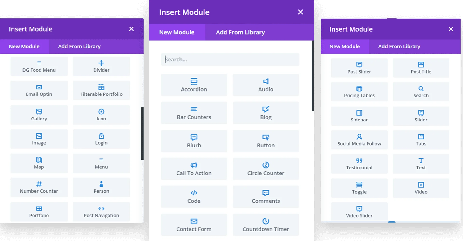 divigrid divi modules