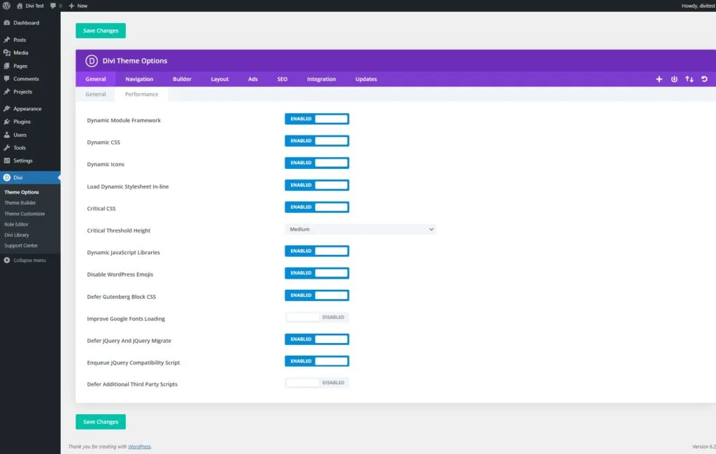 divigrid divi performance