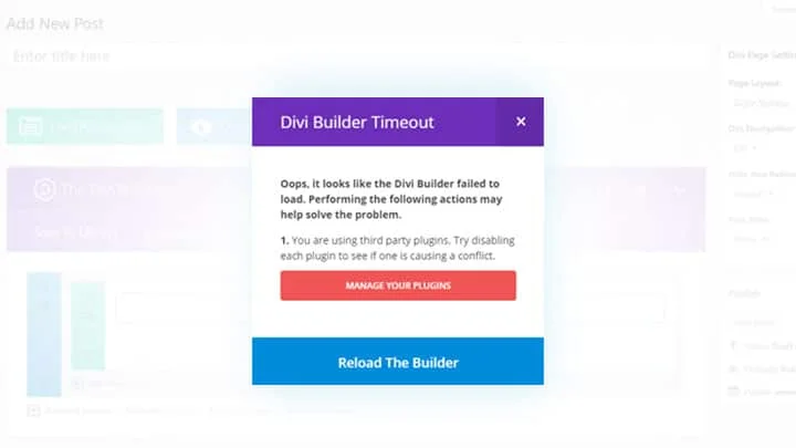 divigrid builder timeout