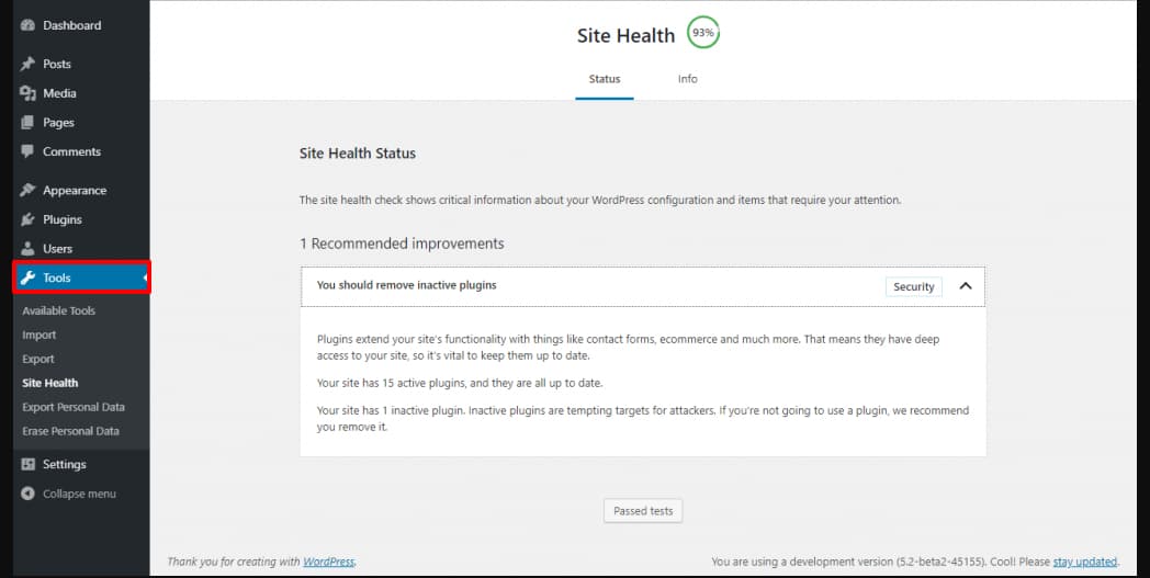 divigrid site health status