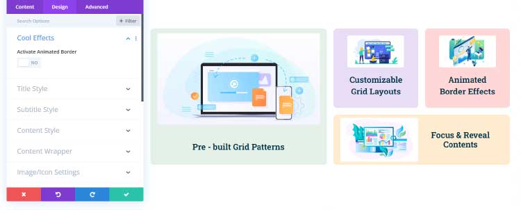 Content grid module