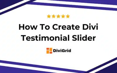 How to create a Divi Testimonial Slider