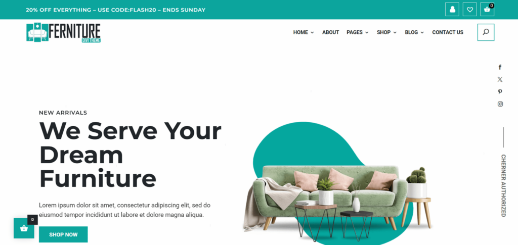 Furniture Shop: Best Divi WooCommerce Themes