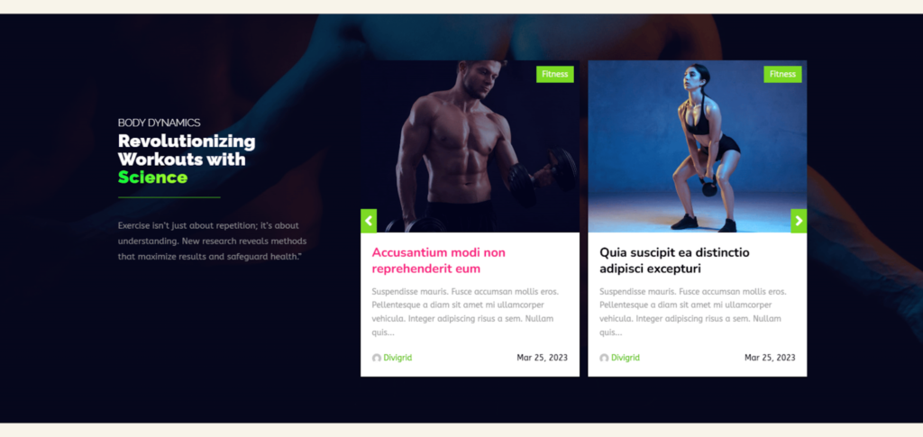 Divi Blog Image Carousel by DiviGrid