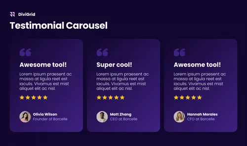 Testimonial Carousel