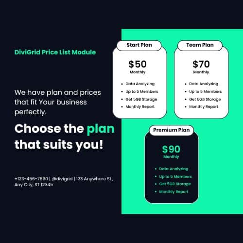 Advanced Price List