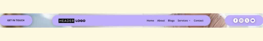 Purple Gradient - Divi Header Layouts Free