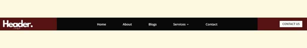 Garnet Red & Black - Divi Header Layouts Free